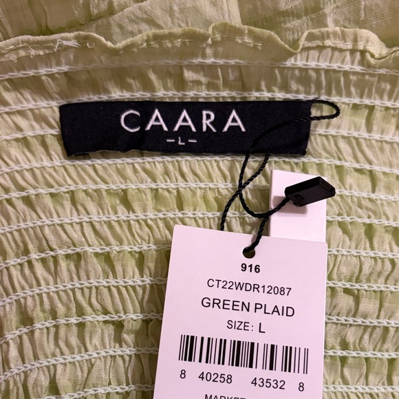 Caara Elegant Green Smocked Dress - Picture 5 of 7